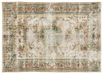 Vintage vloerkleed met groen 12835 235cm x 166cm