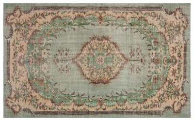 Vintage vloerkleed groen 28442 270cm x 169cm