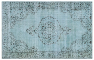 Vintage vloerkleed blauw 29680 270cm x 176cm