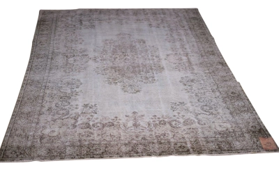 Vintage vloerkleed blauw nr.29697 312cm x 206cm