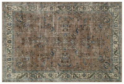 Vintage vloerkleed bruin 34537 297cm x 201cm