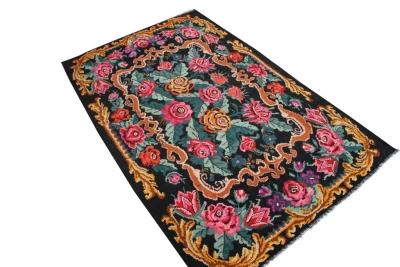 vintage kelim no B433 (180cm x  290cm) Antieke unieke kelim, handgeweven uit Moldavië