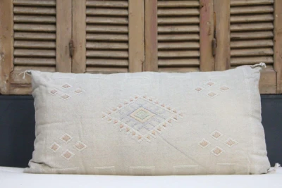 Sabra Kussen uit Marokko grijs 100cm x 50cm incl vulling nr. 58129