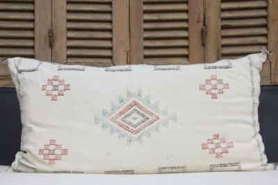 Sabra Kussen uit Marokko wit 100cm x 50cm incl vulling nr. 58132