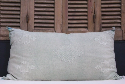 Sabra Kussen uit Marokko groen 100cm x 50cm incl vulling nr. 58140