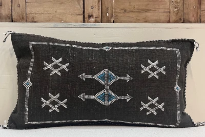 Sabra Kussen uit Marokko bruin 60cm x 40cm incl vulling nr.61202