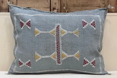 Sabra Kussen uit Marokko blauw 60cm x 40cm incl vulling nr.61208