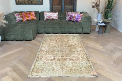 Vintage Perzisch vloerkleed 63569 218cm x 127cm