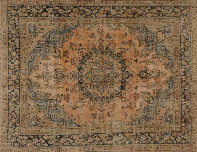 Gereserveerd Vintage kirman vloerkleed 64401 383cm x 293cm