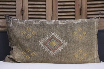 Kussen uit Marokko bruin 100cm x 50cm incl vulling nr.66009