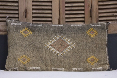 Kussen uit Marokko bruin 100cm x 50cm incl vulling nr.66016