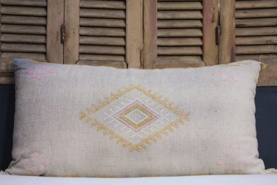 Sabra Kussen uit Marokko grijs 100cm x 50cm incl vulling nr. 80226