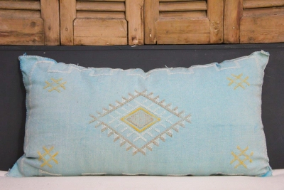 Sabra Kussen uit Marokko blauw 100cm x 50cm incl vulling nr. 91210