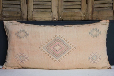 Sabra Kussen uit Marokko oranje 100cm x 50cm incl vulling nr. 91212