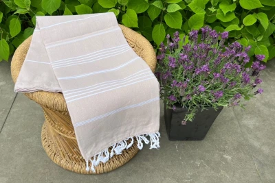 hamamdoek beige 100% katoen (180cm x 100cm)