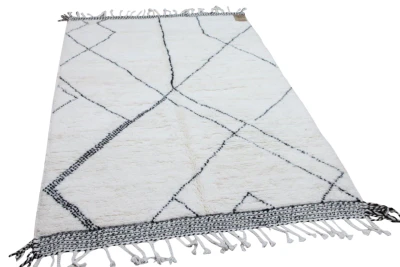 Beni ouarain hoogpolig vloerkleed uit Marokko 27816 230cm x 150cm