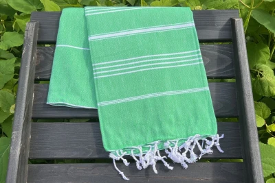 Hamamdoek fel groen 100% katoen (180cm x 100cm)