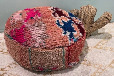 Ronde Marokkaanse Poef 65cm x 25cm nr: 94022 incl. vulling