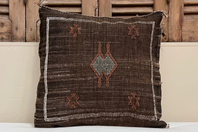 Sabra Kussen uit Marokko licht bruin 45cm x 45cm incl vulling nr.94122