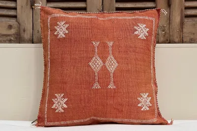 Sabra Kussen uit Marokko oranje 45cm x 45cm incl vulling nr.94128