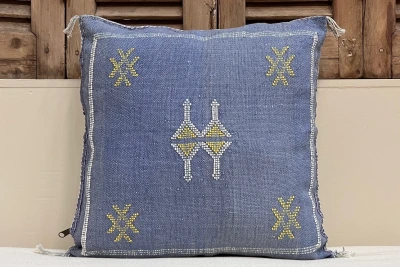 Sabra Kussen uit Marokko blauw 45cm x 45cm incl vulling nr.94141