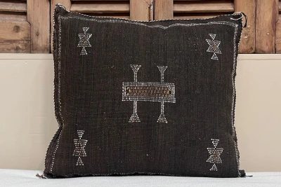 Sabra Kussen uit Marokko zwart 45cm x 45cm incl vulling nr.94155