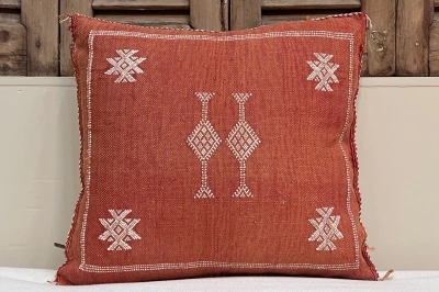 Sabra Kussen uit Marokko oranje / rood 45cm x 45cm incl vulling nr.94158