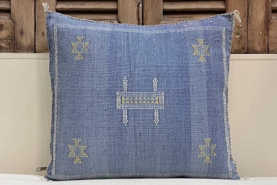 Sabra Kussen uit Marokko blauw 45cm x 45cm incl vulling nr.94175