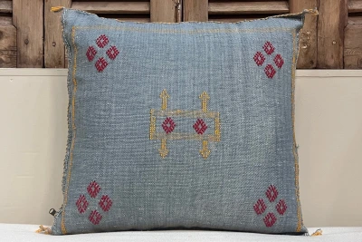 Sabra Kussen uit Marokko blauw 45cm x 45cm incl vulling nr.94182