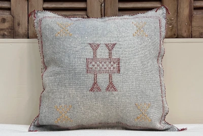 Sabra Kussen uit Marokko grijs / blauw 45cm x 45cm incl vulling nr.95121