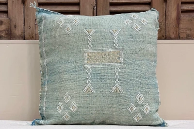 Sabra Kussen uit Marokko blauw / groen 45cm x 45cm incl vulling nr.95129