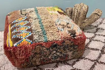 Marokkaanse Poef nr.55158 60cm x 60cm x 25cm