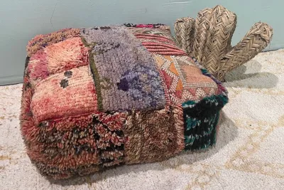 Marokkaanse Poef nr.86224 60cm x 60cm x 25cm incl. vulling