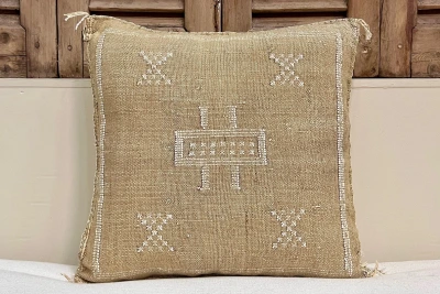 Sabra Kussen uit Marokko bruin 45cm x 45cm incl vulling nr.64030