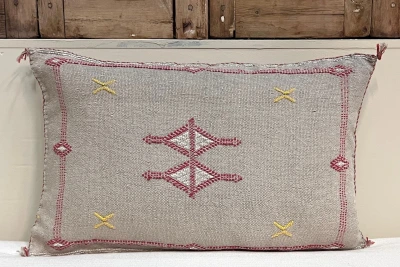 Sabra Kussen uit Marokko grijs 60cm x 40cm incl vulling nr.93288