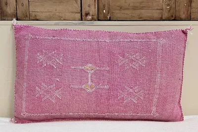 Sabra Kussen uit Marokko roze 60cm x 40cm incl vulling nr.93293