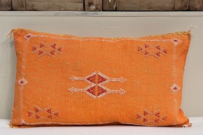 Sabra Kussen uit Marokko oranje 60cm x 40cm incl vulling nr.93309