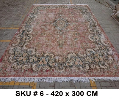 Vintage vloerkleed, nr.62335, 420cm x 300cm Dit kleed verwachten we half oktober binnen