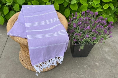 Hamamdoek lila 100% katoen (180cm x 100cm)     