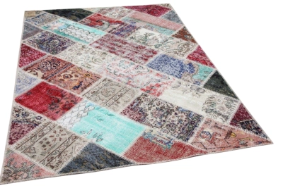 patchwork vloerkleed diverse kleuren nr.35461 232cm x 162cm