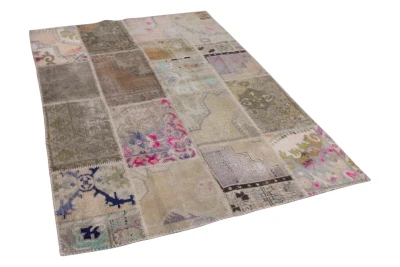 patchwork vloerkleed diverse kleuren  230cm x 158cm