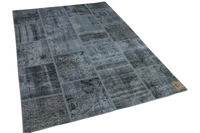 Patchwork vloerkleed grijs 9324 239cm x 171cm 