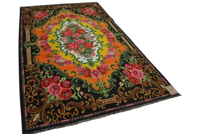 Rozenkelim authentiek, handgeweven in Moldavie  304cm x 186cm 