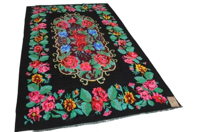 Authentieke rozenkelim 285cm x 193cm  