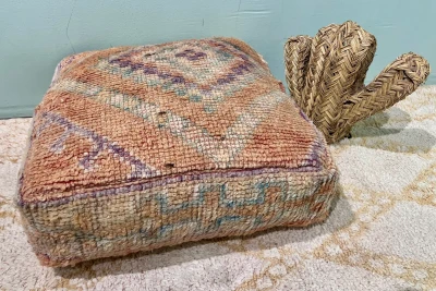 Marokkanischer Pouf Nr. 21132 60cm x 60cm x 25cm inkl. Füllung