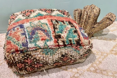 Marokkanischer Pouf Nr. 21129 60cm x 60cm x 25cm inkl. Füllung