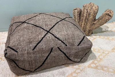 Marokkaanse Poef nr.94034 60cm x 60cm x 25cm incl. vulling