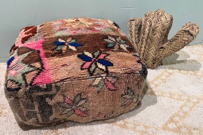 Marokkaanse Poef nr.94036 60cm x 60cm x 25cm incl. vulling