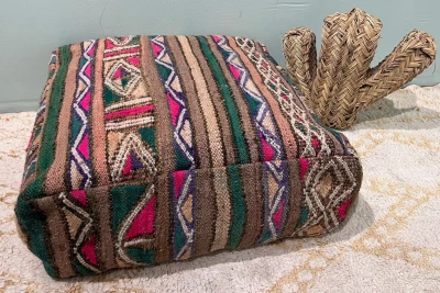 Marokkaanse Poef nr.77804 60cm x 60cm x 25cm incl. vulling