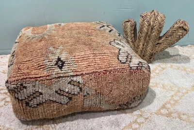 Marokkaanse Poef nr.77805 60cm x 60cm x 25cm incl. vulling